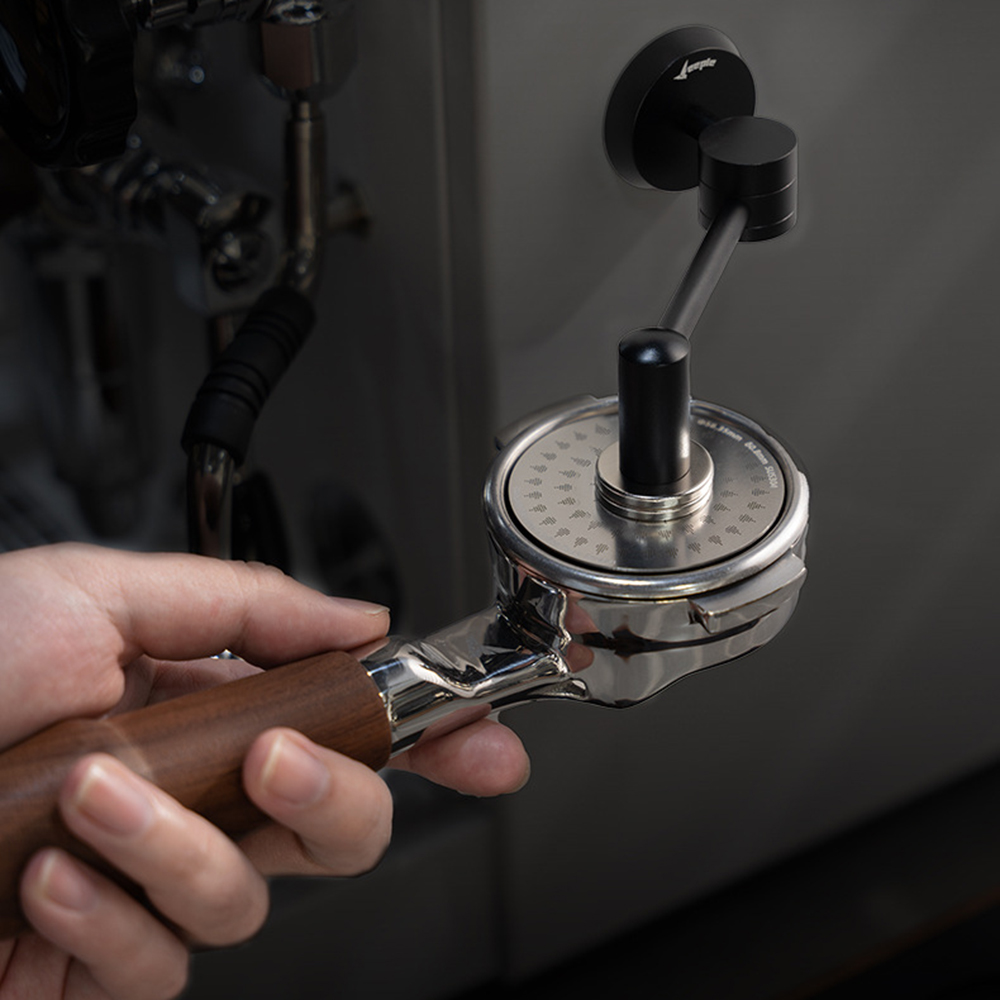 Coffee Equipment Rack - ユニバーサルコーヒーフィルター収納ラック、二次水分布ネットワーク、自動吸収ブラケット、コーヒー器具、51-58mm