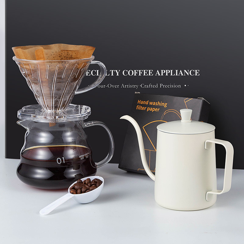 Coffee Equipment Pour Over - モダンな家庭用コーヒーメーカーセット、プアオーバー器具、環境に優しいドリンクウェア、ギフトボックス入り、キャンプ用