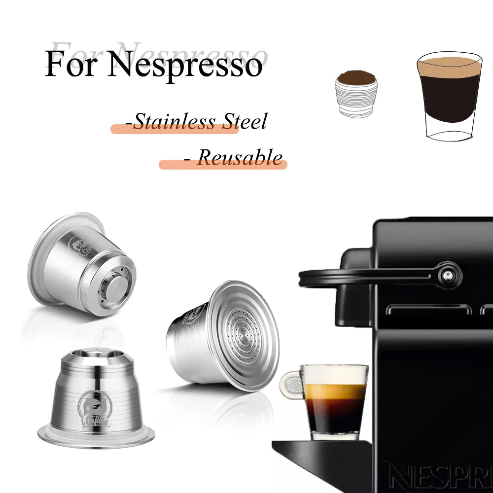 Coffee Equipment Rack - ネスプレッソオリジナルラインと互換性のあるステンレス鋼の再利用可能なカプセルパーマネントコーヒーポッドホルダー