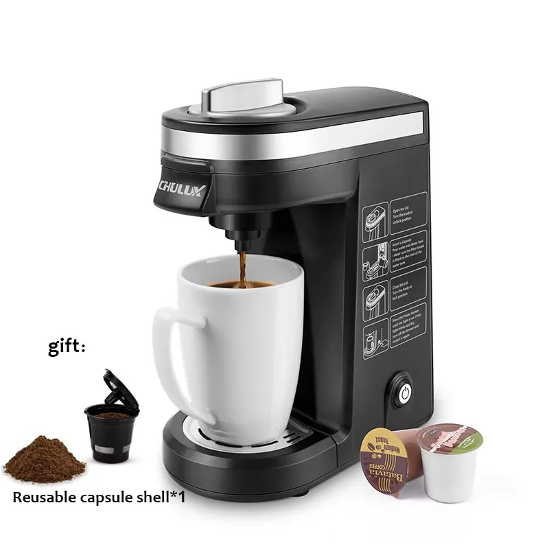 Coffee Equipment Machine - 110V/220V Kカップカプセルコーヒーメーカーアメリカンスタイル小型カプセルコーヒーマシン家庭用コーヒー粉末抽出機