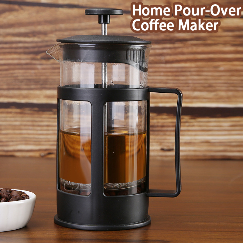 Coffee Equipment Pour Over - ステンレスフィルター 家庭用ポアオーバーコーヒー/紅茶用耐熱ガラスメーカー