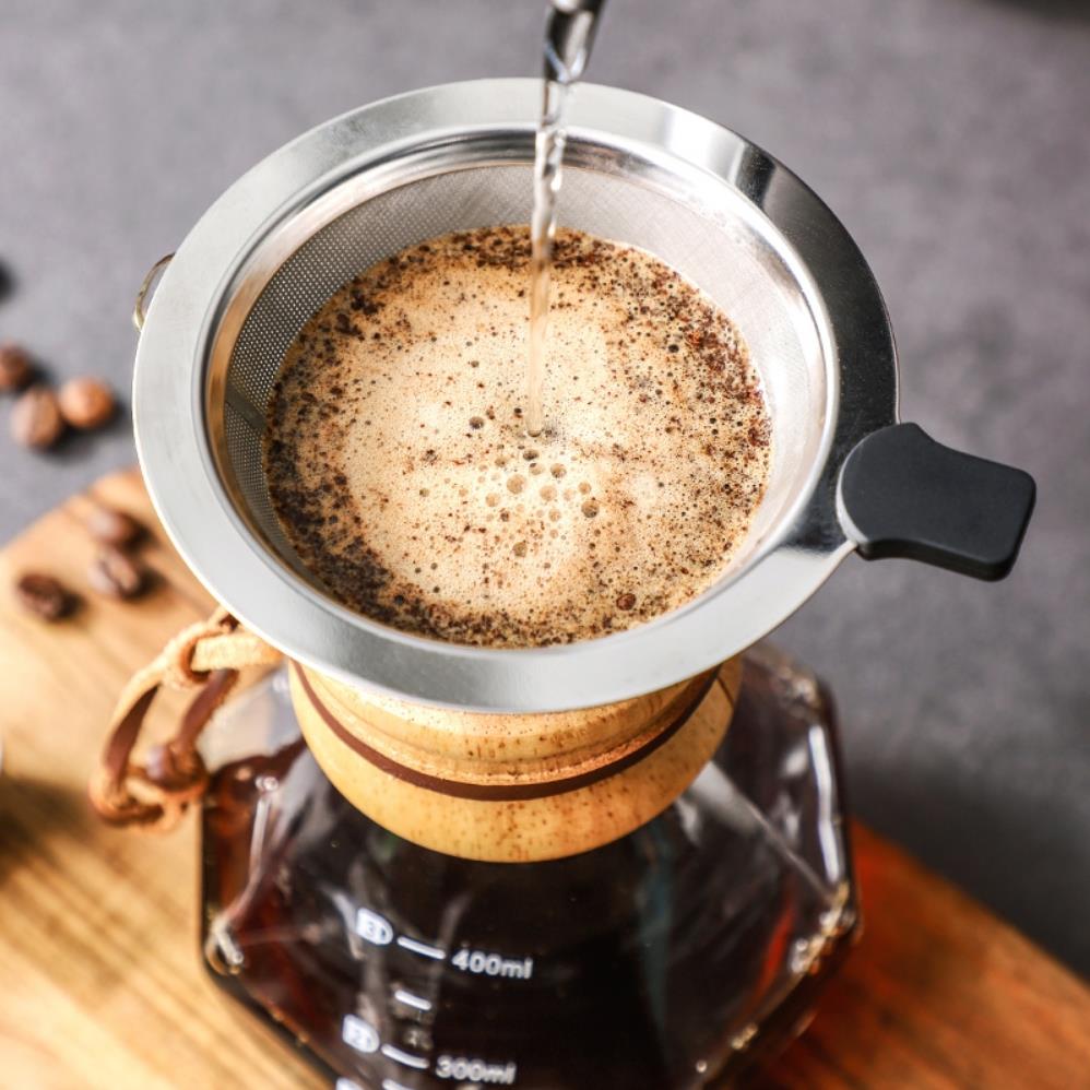 ガラス製コーヒーポット、ステンレスフィルター付きドリップ式ホ - Coffee Equipment Pour Over のレビューと価格