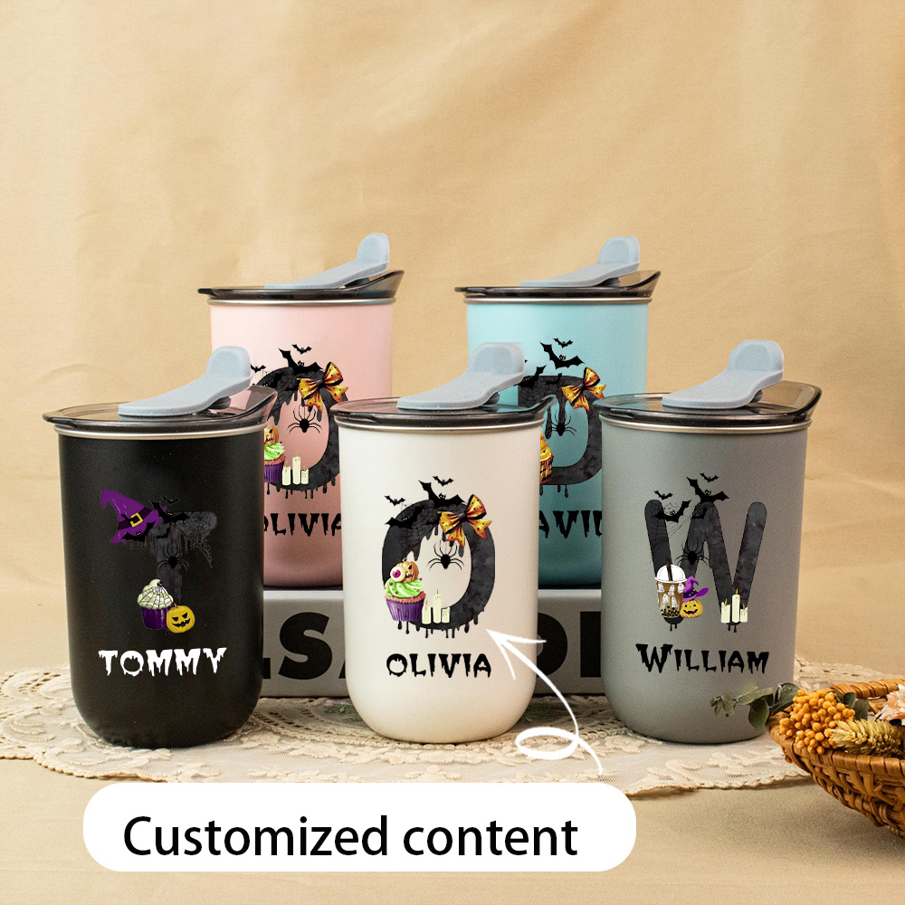 カスタムハロウィンモノグラム名入りステンレス製トラベルタンブ - Coffee Equipment Names のレビューと価格