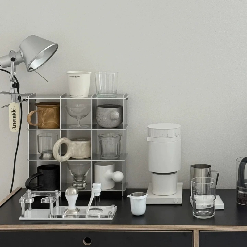 ミニマリストアルミ合金製カウンタートップマグ収納棚多層カップ - Coffee Equipment Rack のレビューと価格