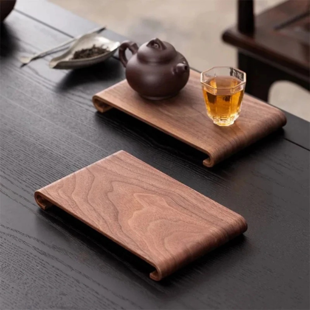 木製コーヒー茶トレイ長方形デスクトップディスプレイラックコー - Coffee Equipment Rack のレビューと価格