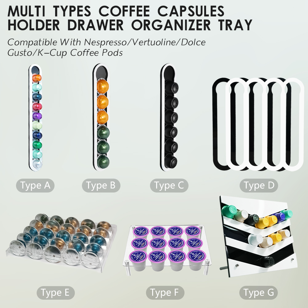 マルチタイプコーヒーカプセルホルダー引き出しオーガナイザート - Coffee Equipment Rack のレビューと価格