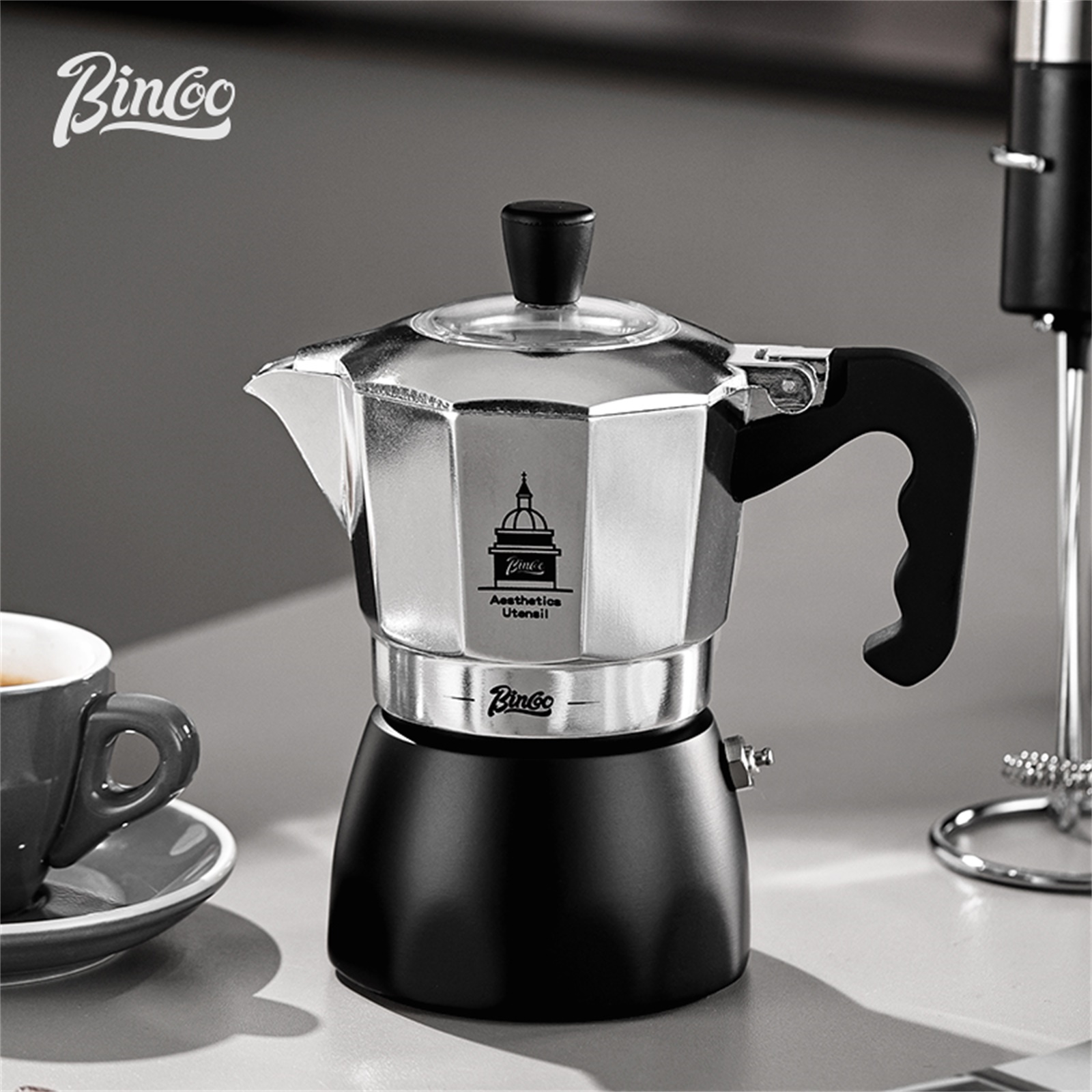 BINCOO ダブルバルブモカポット、エスプレッソ抽出コーヒ - Coffee Equipment Machine のレビューと価格