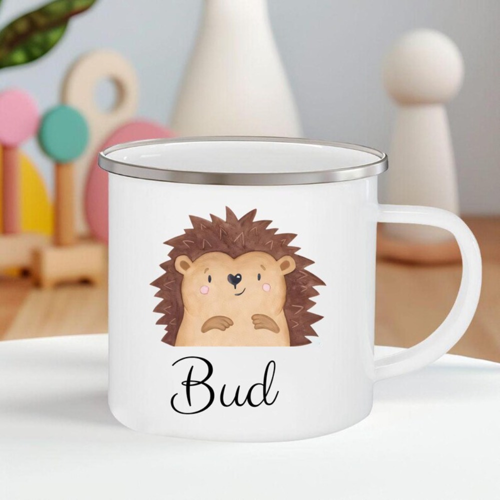 カスタム動物柄名入れコーヒーカップ、子供用パーソナライズカッ - Coffee Equipment Names のレビューと価格