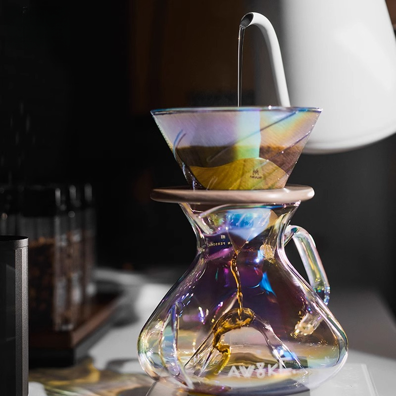 プアオーバーコーヒーメーカー ガラス製コーヒーサーバー V6 - Coffee Equipment Pour Over のレビューと価格