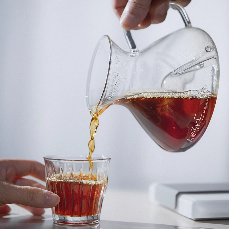 プアオーバーコーヒーメーカー ガラス製コーヒーサーバー V6 - Coffee Equipment Pour Over のレビューと価格