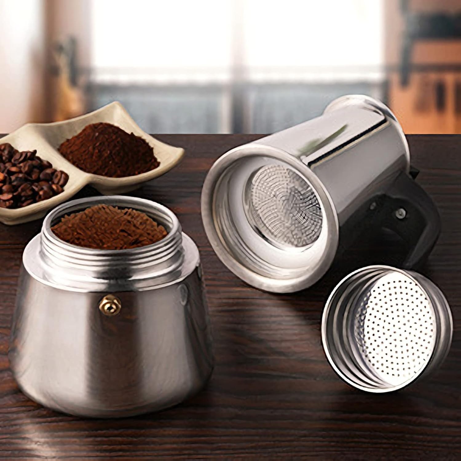 4/6/9カップモカポットカフェマシンエスプレッソカップコー - Coffee Equipment Machine のレビューと価格