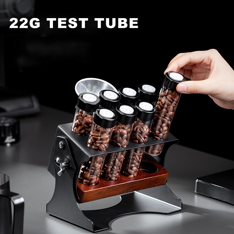 22G コーヒー豆保存容器ディスプレイラックティーチューブボ - Coffee Equipment Rack のレビューと価格