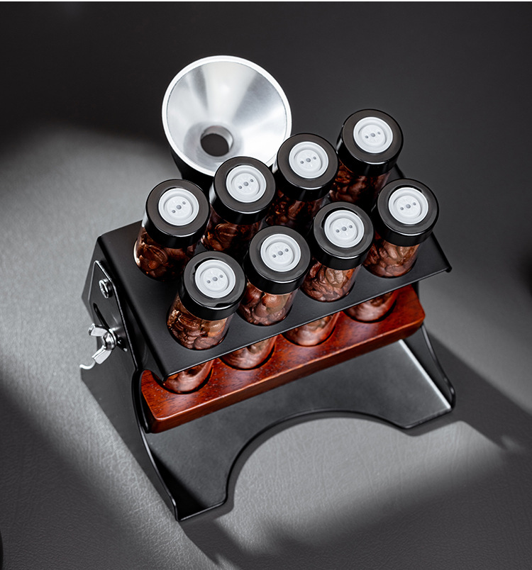 22G コーヒー豆保存容器ディスプレイラックティーチューブボ - Coffee Equipment Rack のレビューと価格