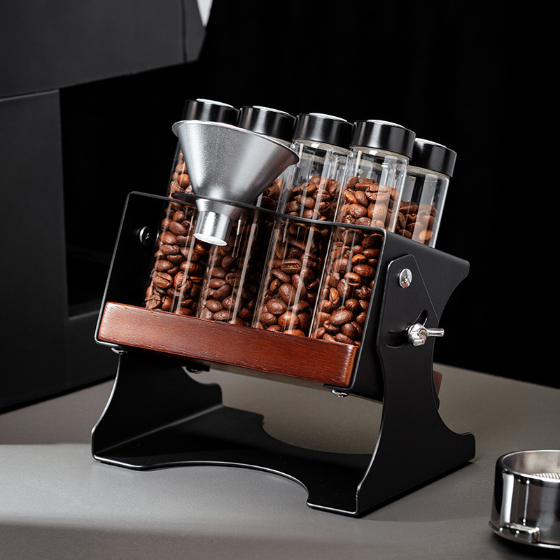 22G コーヒー豆保存容器ディスプレイラックティーチューブボ - Coffee Equipment Rack のレビューと価格