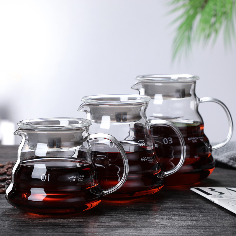 注ぎ込み式コーヒーメーカーセット 高耐熱ホウケイ酸ガラス 注 - Coffee Equipment Pour Over のレビューと価格